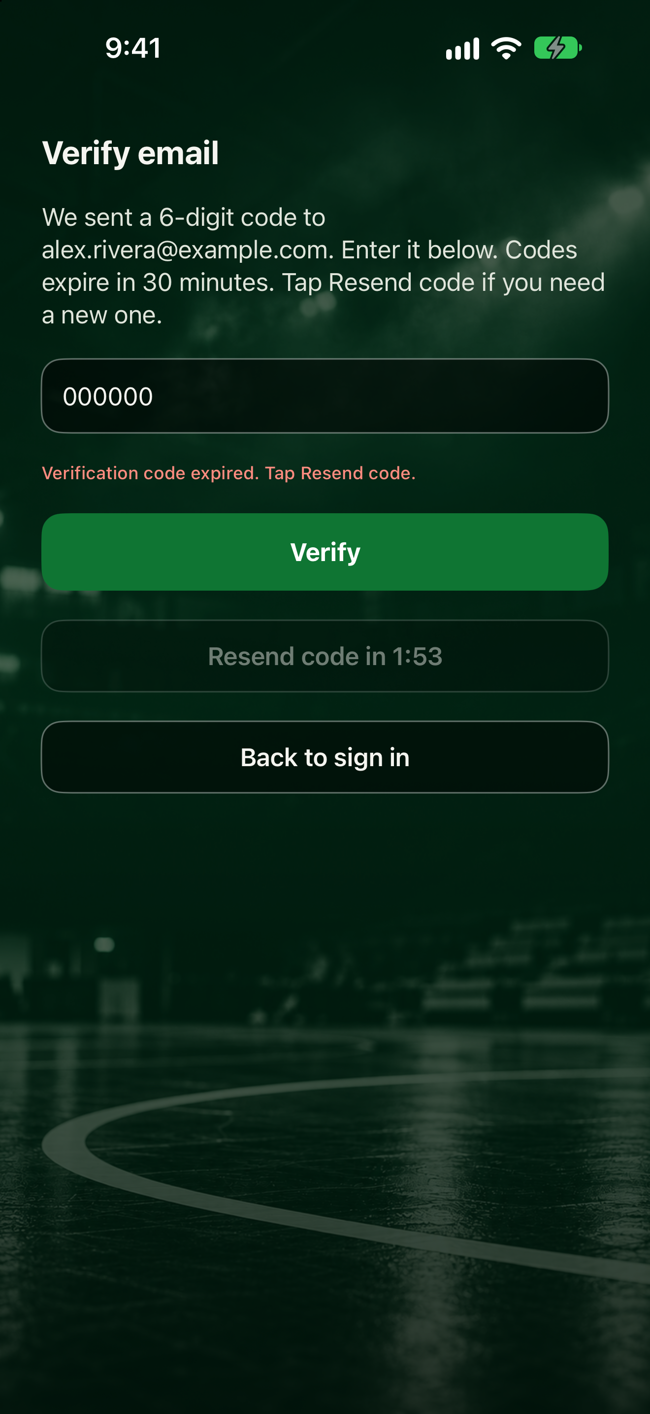 Expired code