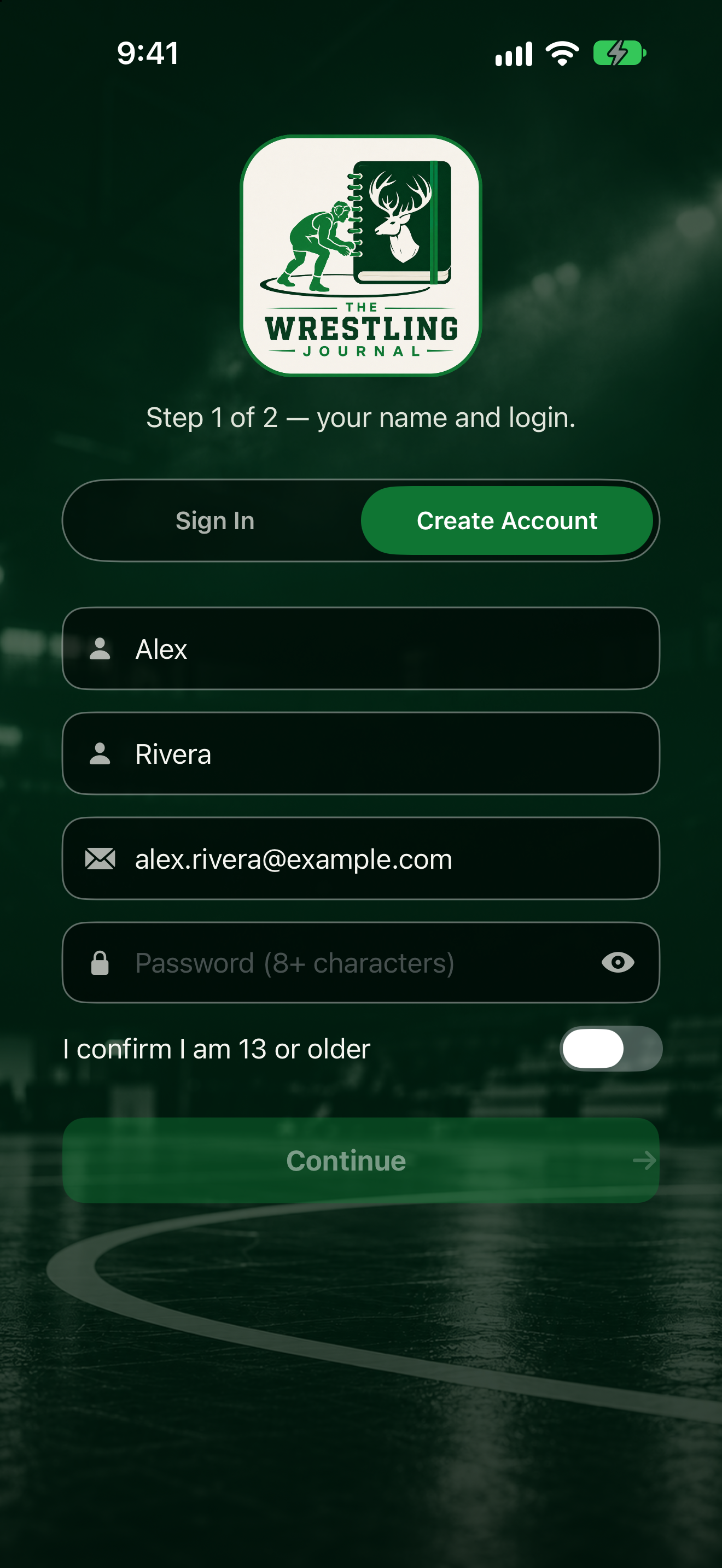 Sign up