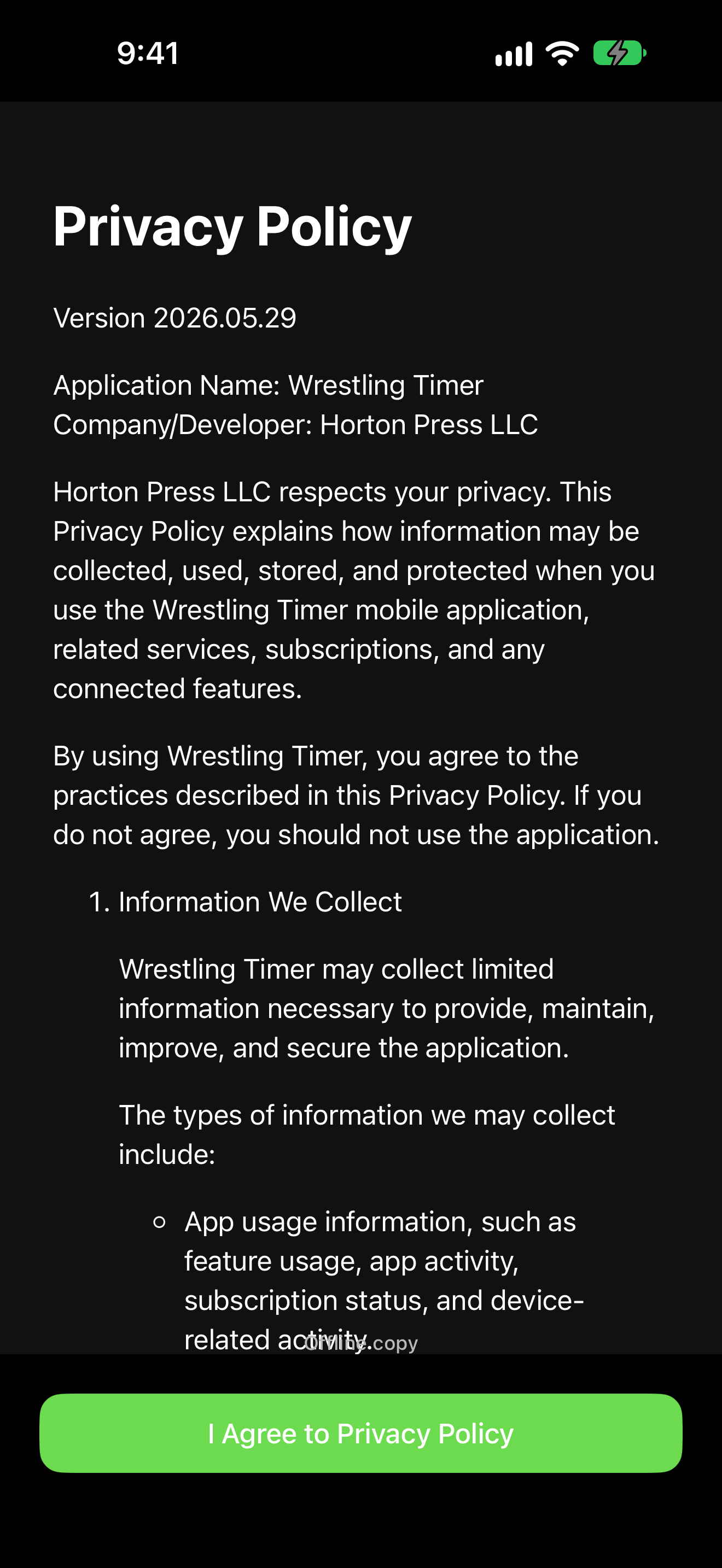 Privacy Policy