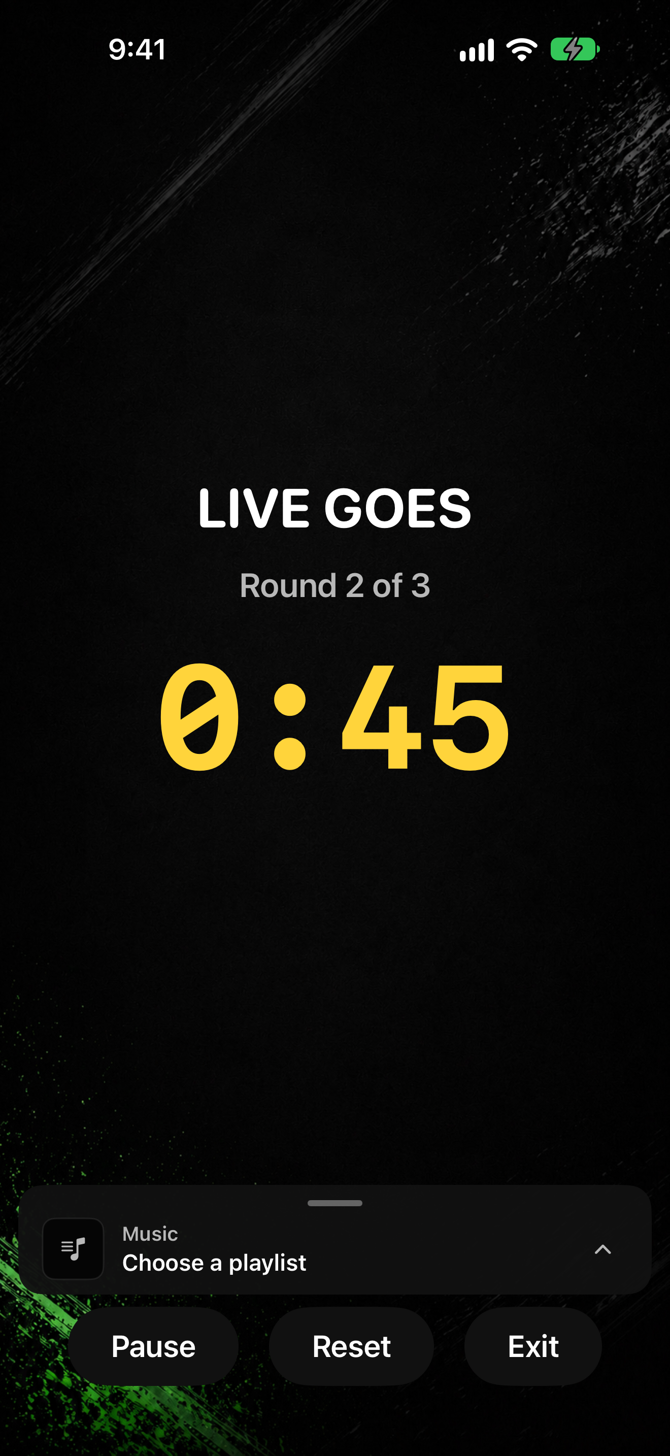 Live Goes running