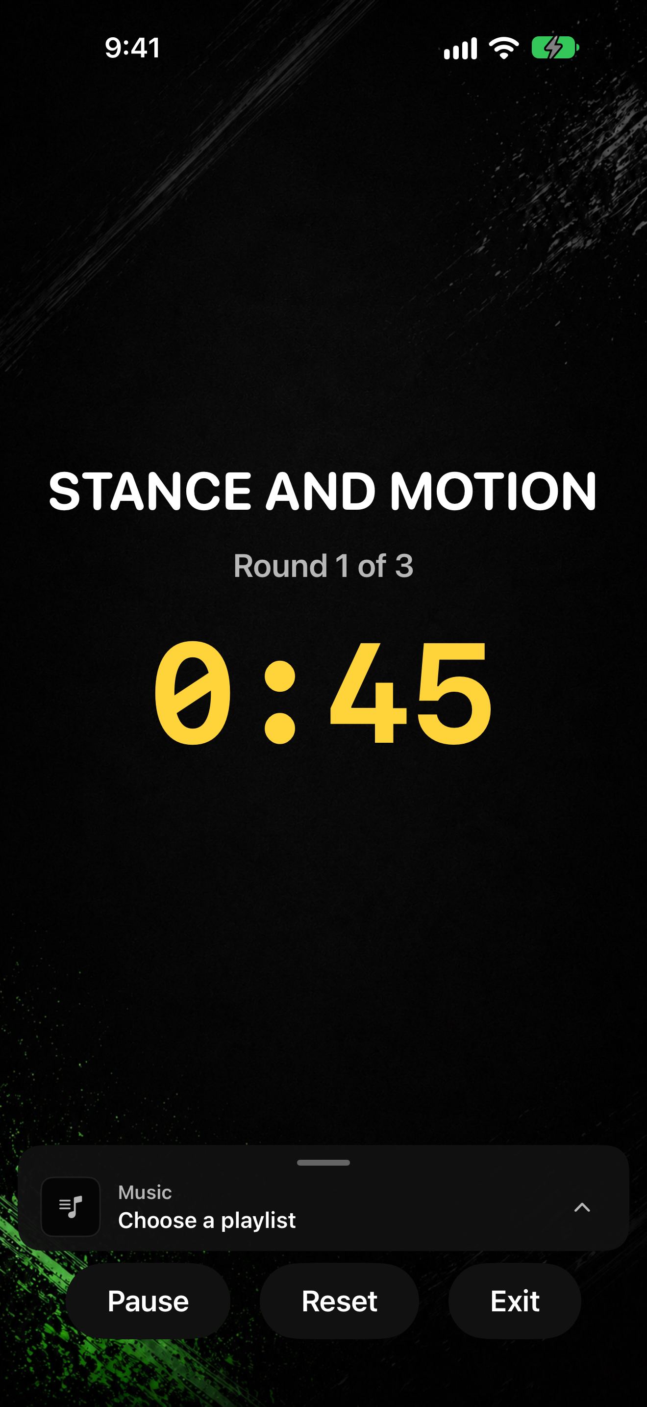 Stance and Motion running