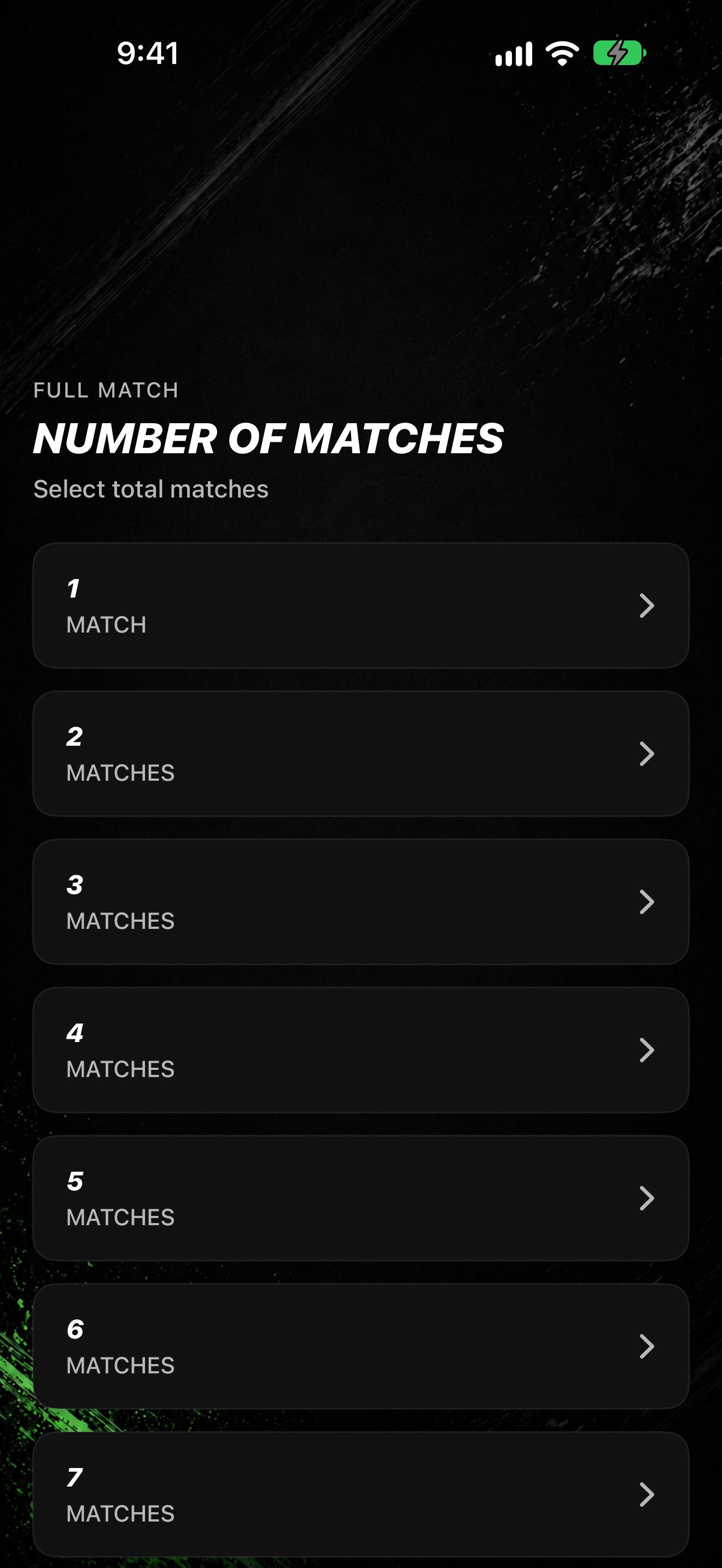 Number of Matches