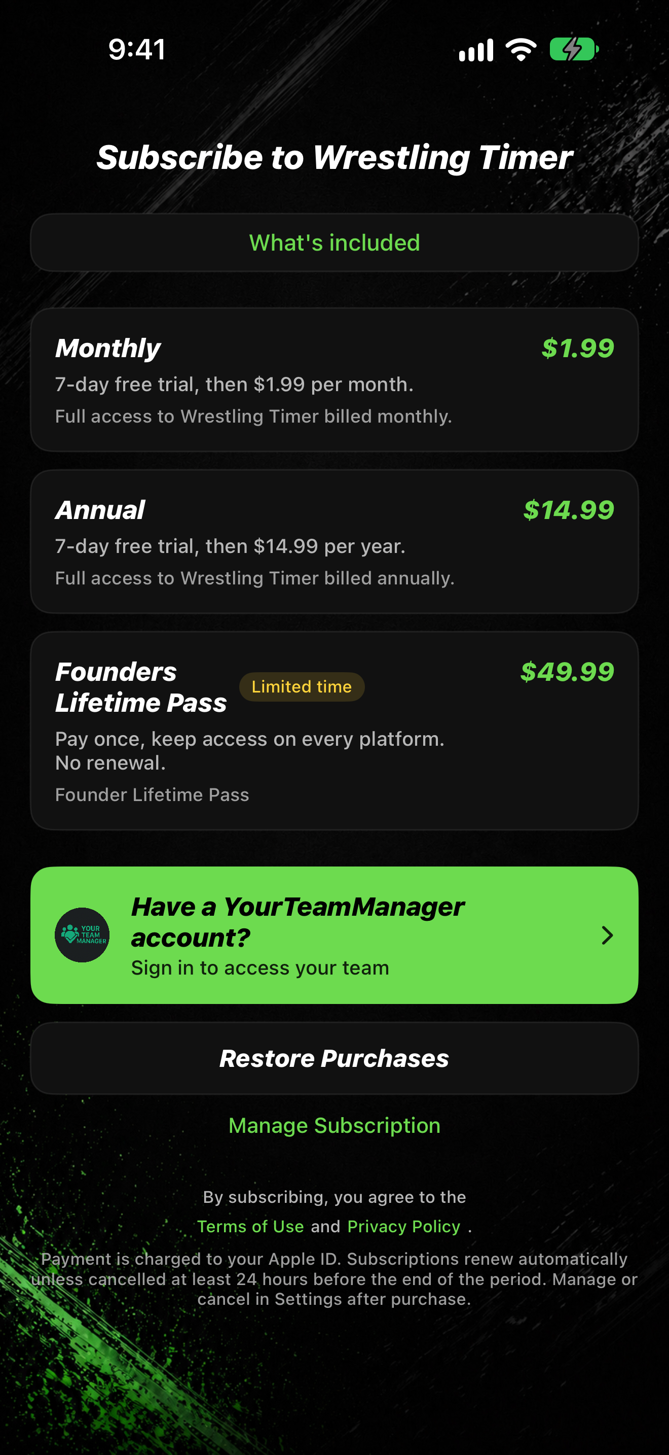 Subscribe to Wrestling Timer