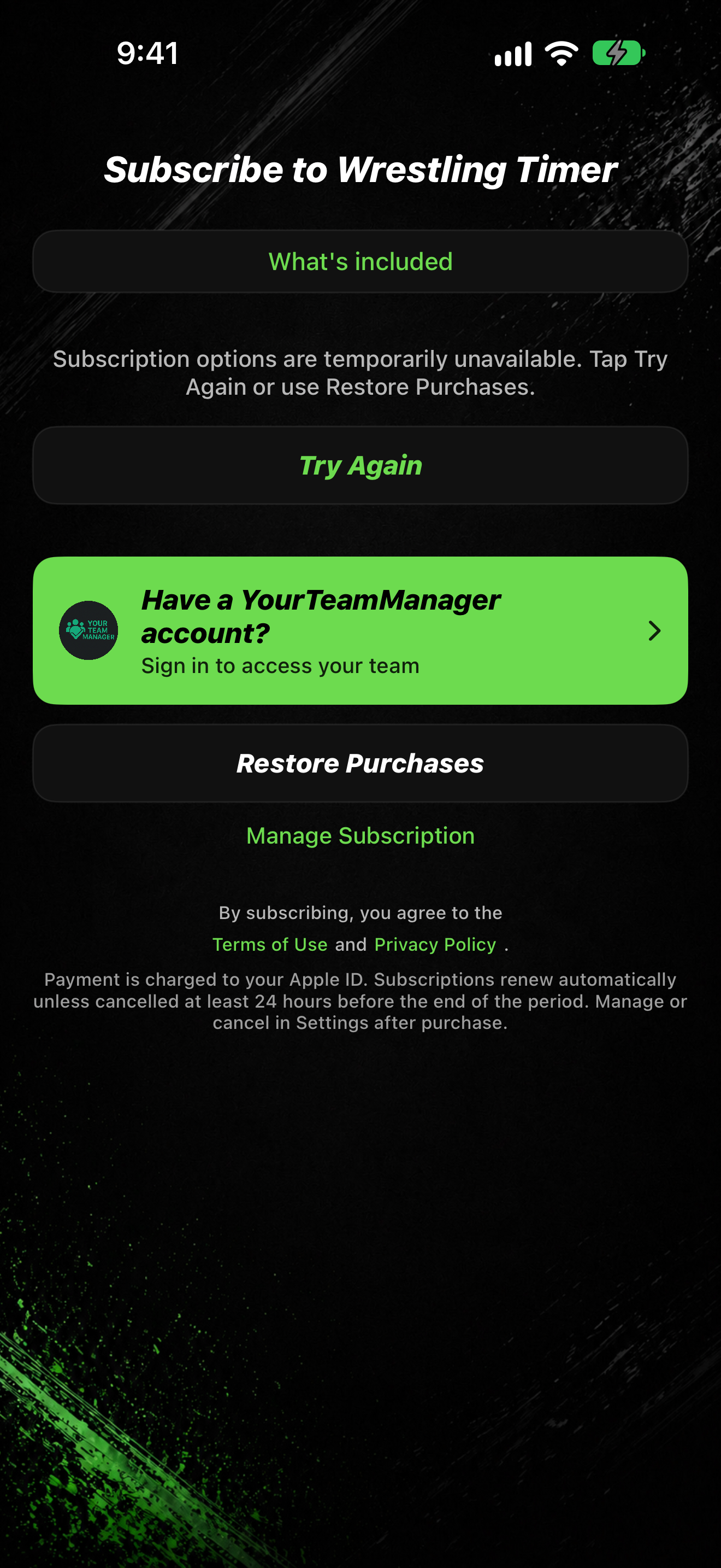 Try Again on paywall