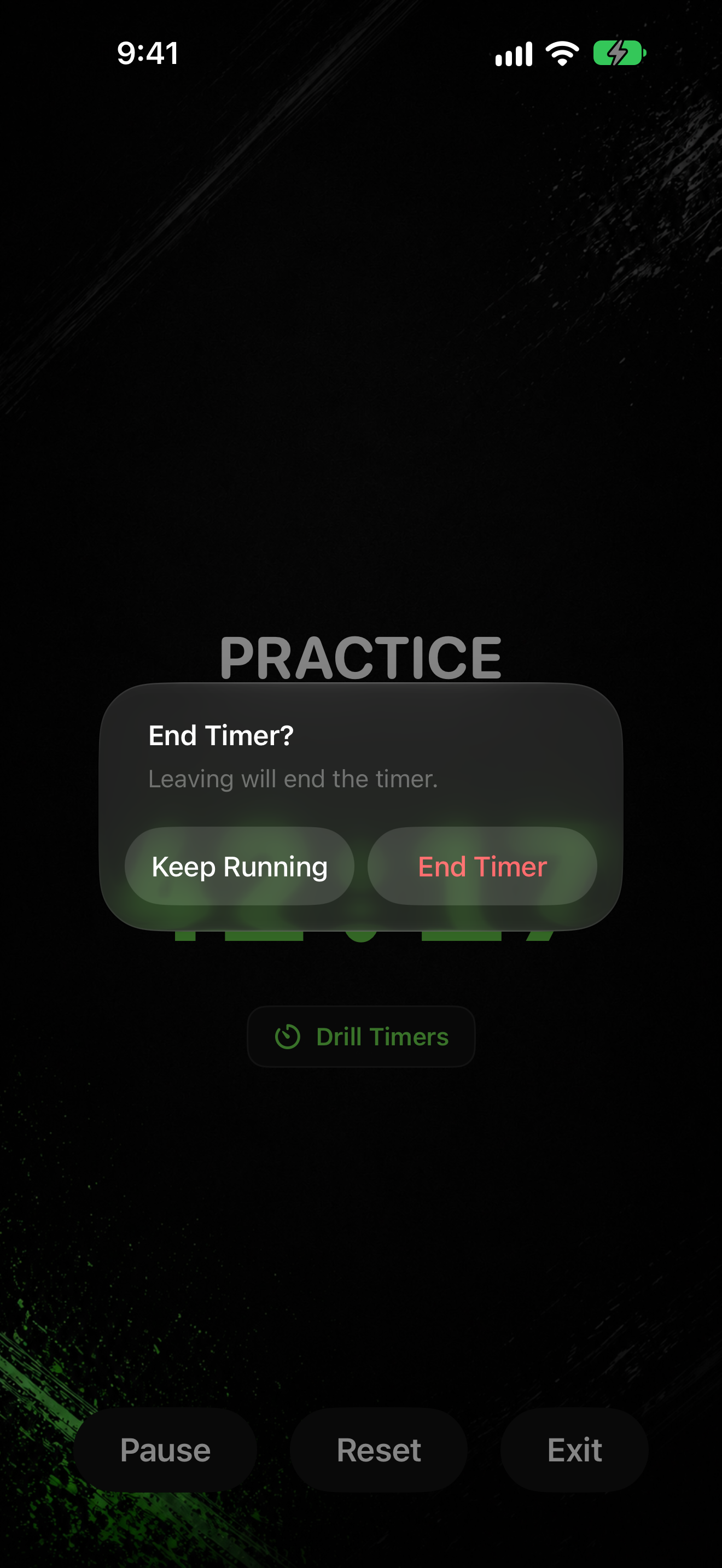 End Timer alert